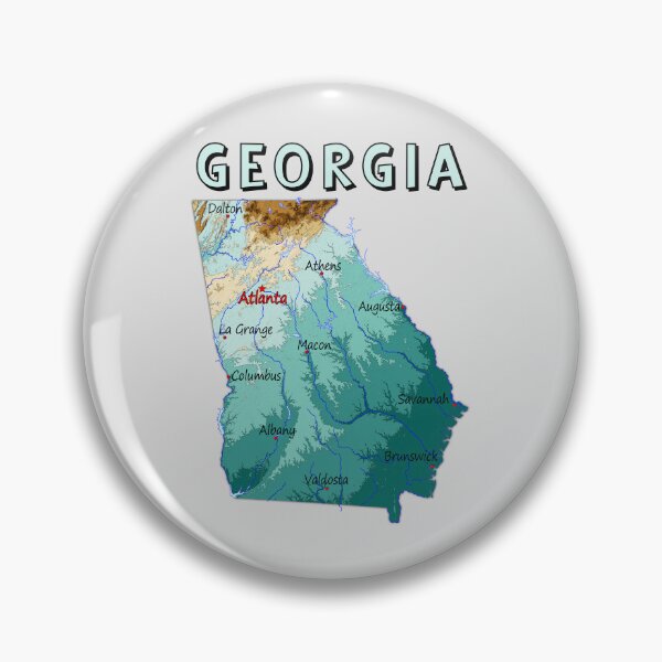 Item preview, The Peach State Topography Map T-Shirt - Georgia Pride designed and sold by mashmosh.