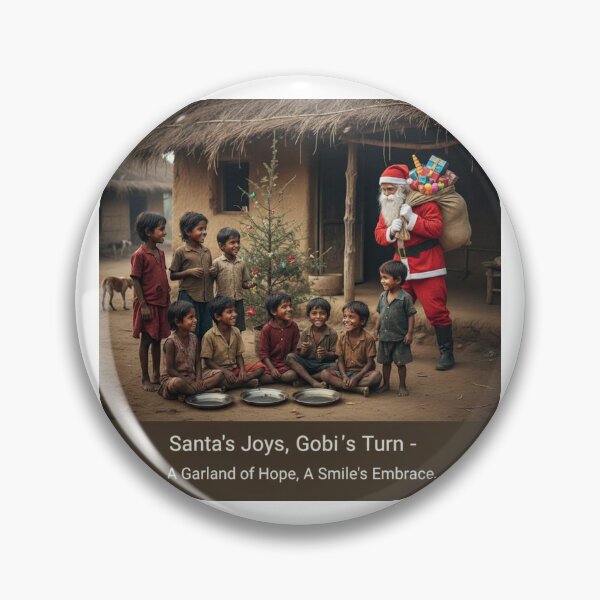 Item preview, Santa's Joyful Visit to a Village: Sharing Hope and Happiness | designed and sold by Satpura punti baba .