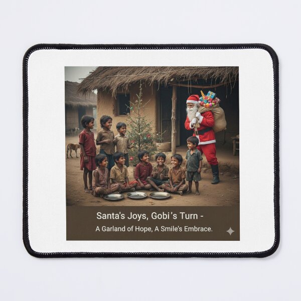 Item preview, Santa's Joyful Visit to a Village: Sharing Hope and Happiness | designed and sold by Satpura punti baba .