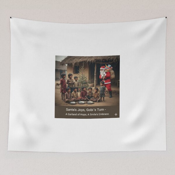Item preview, Santa's Joyful Visit to a Village: Sharing Hope and Happiness | designed and sold by Satpura punti baba .