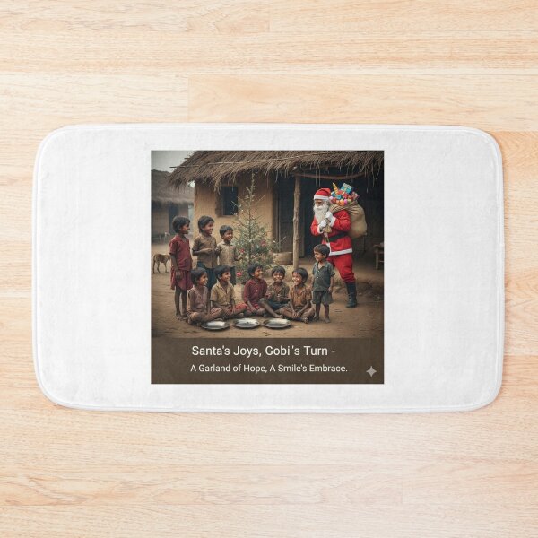 Item preview, Santa's Joyful Visit to a Village: Sharing Hope and Happiness | designed and sold by Satpura punti baba .