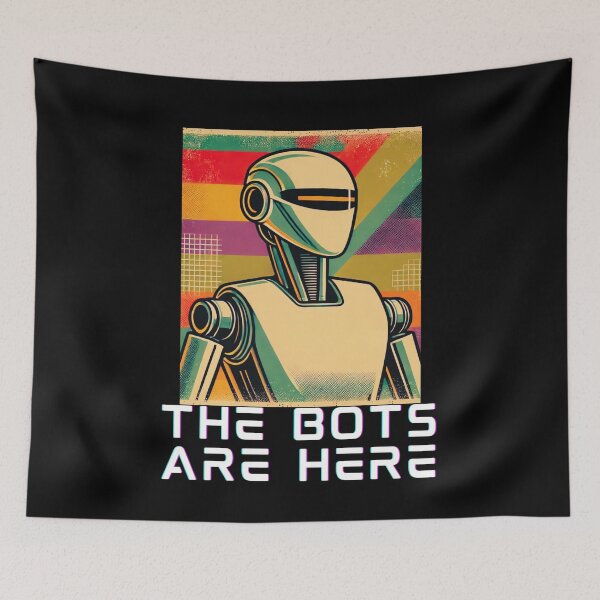 Item preview, humanoid robot art designed and sold by TEEJAMBOREE.