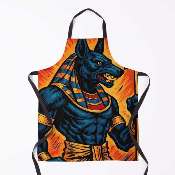 Item preview, Anubis, Egyptian underworld god, canine black head | Comics style - Cartoon designed and sold by ComicsFactory.
