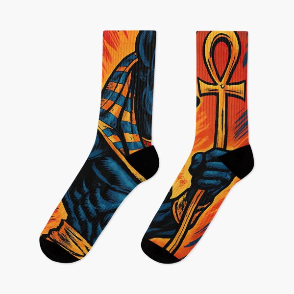 Item preview, Anubis, Egyptian underworld god, canine black head | Comics style - Cartoon designed and sold by ComicsFactory.