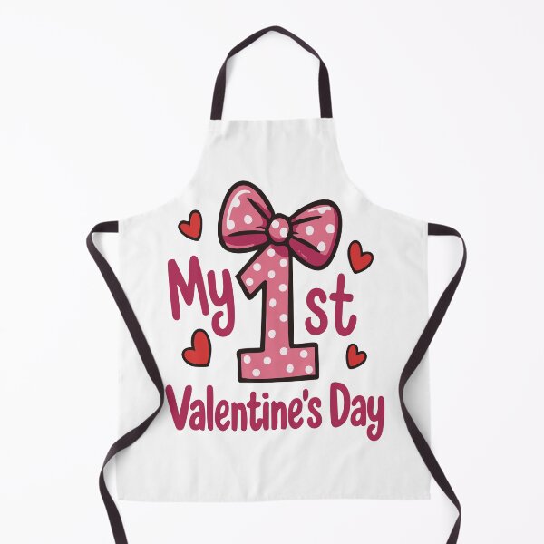 Item preview, First Valentine Day Pink Bow Polka Dot designed and sold by Lora Art.
