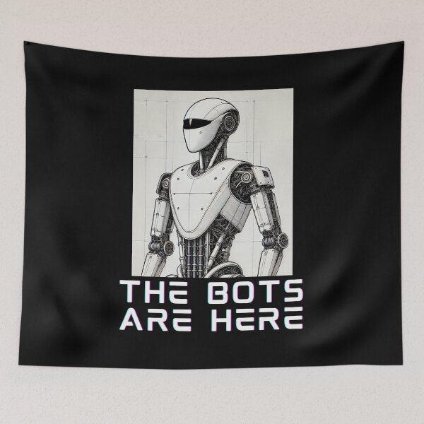 Item preview, humanoid robot art designed and sold by TEEJAMBOREE.
