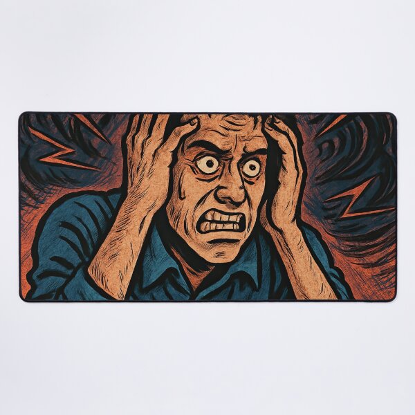 Item preview, Anxiety | Comics style - Cartoon designed and sold by ComicsFactory.