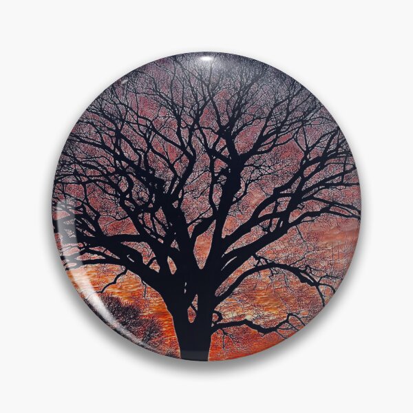 Item preview, Huge Elm Tree silhouette at sunset in St Charles, MO designed and sold by WayneSheridan.