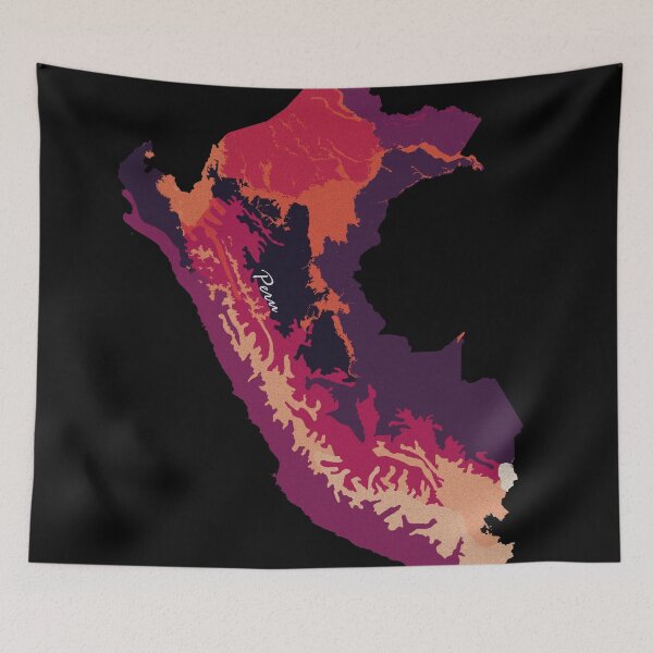 Item preview, Sketching Color Into the Earth - Peru designed and sold by AceMaps7.