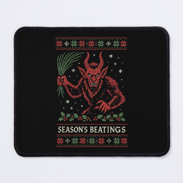 Item preview, Season’s Beatings Krampus Christmas Design designed and sold by Victor Shadehorn.