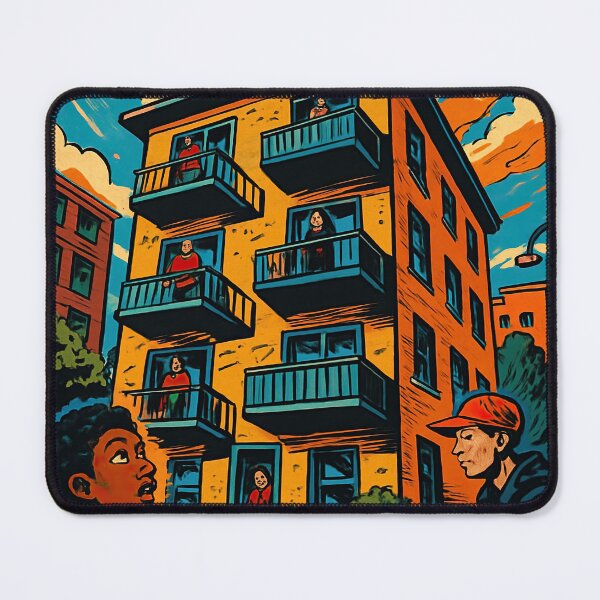 Item preview, Apartment complex | Comics style - Cartoon designed and sold by ComicsFactory.