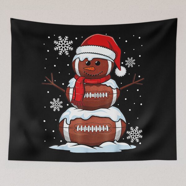 Item preview, Merry Christmas Football Snowman Holiday Sports Xmas Pajamas  designed and sold by JEFDodsonArt.