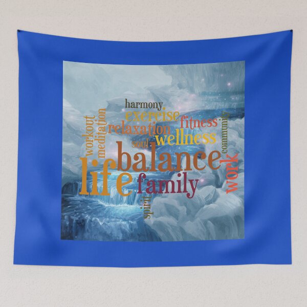 Item preview, Life Balance Word Art designed and sold by GoldenSparkleShop.