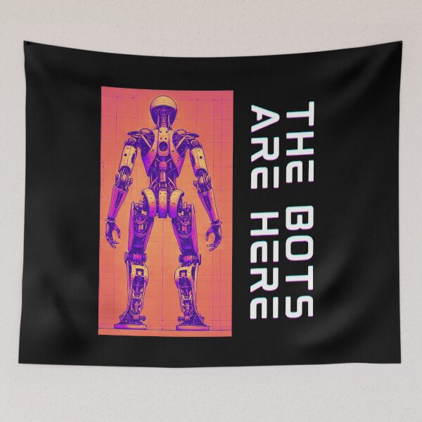 Item preview, humanoid robot art designed and sold by TEEJAMBOREE.