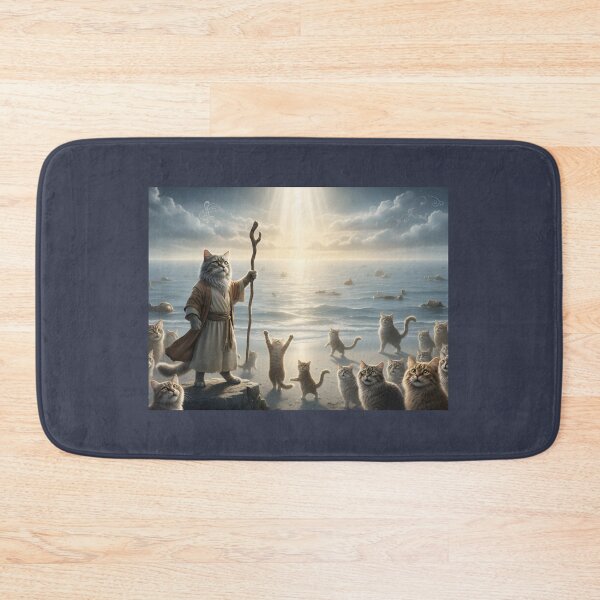 Item preview, Mewses Parts the Red Sea: Epic Cat Exodus designed and sold by Auroracat2025.