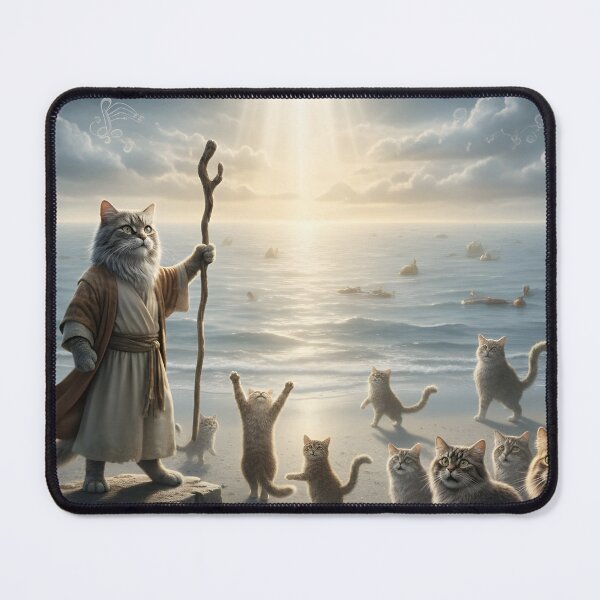 Item preview, Mewses Parts the Red Sea: Epic Cat Exodus designed and sold by Auroracat2025.