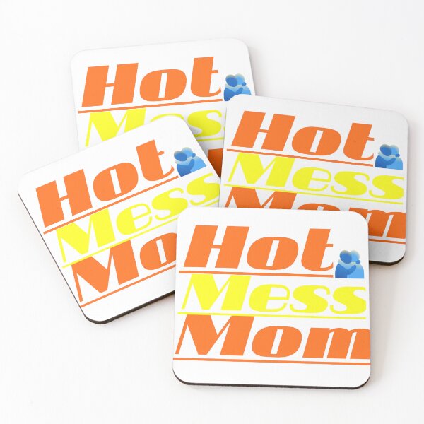Item preview, Hot Mess Mom Funny Hugging Quote T-Shirt Design designed and sold by Faali950.