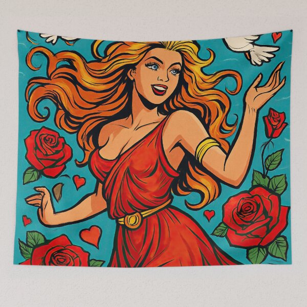 Item preview, Aphrodite, Greek goddess of love and beauty | Comics style - Cartoon designed and sold by ComicsFactory.
