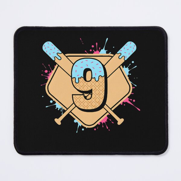 Item preview, Baseball 9 Year Old Ice Cream Drip 9th Birthday Boy Number 9 designed and sold by clothesy7.