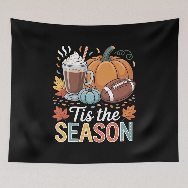 Item preview,  The Season Fall Football Autumn Pumpkin Coffee designed and sold by Cowlifes.