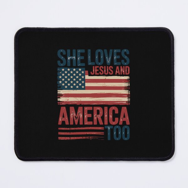 Item preview, She Loves Jesus And America Too 4th of July Meme designed and sold by TijanaARTSt88.