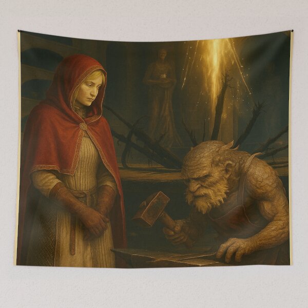 Item preview, Elden Ring Travel Poster - Roundtable Hold (Roderika & Hewg) designed and sold by PizzaBaratheon.