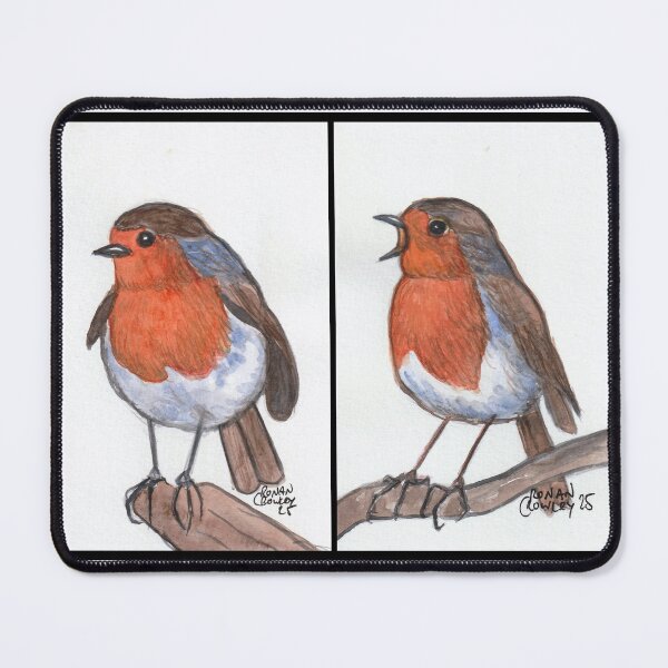 Item preview, Robins. Watercolor. 10X15cm each designed and sold by crowleyronan123.