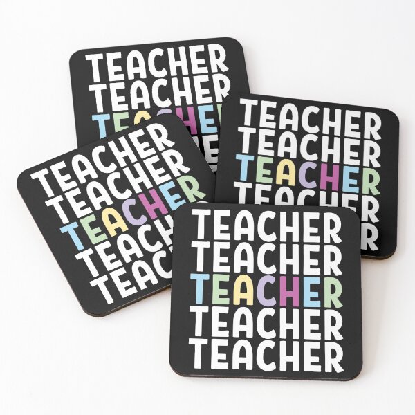 Item preview, Teacher mutitext multicolor designed and sold by Think4Prints.
