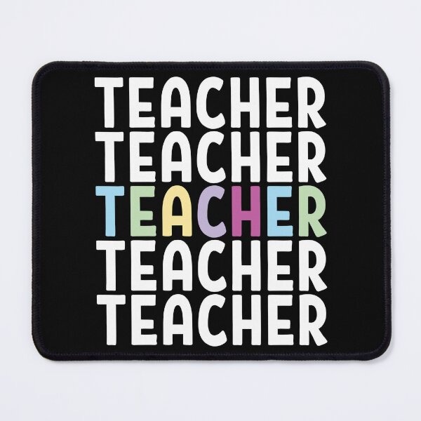 Item preview, Teacher mutitext multicolor designed and sold by Think4Prints.