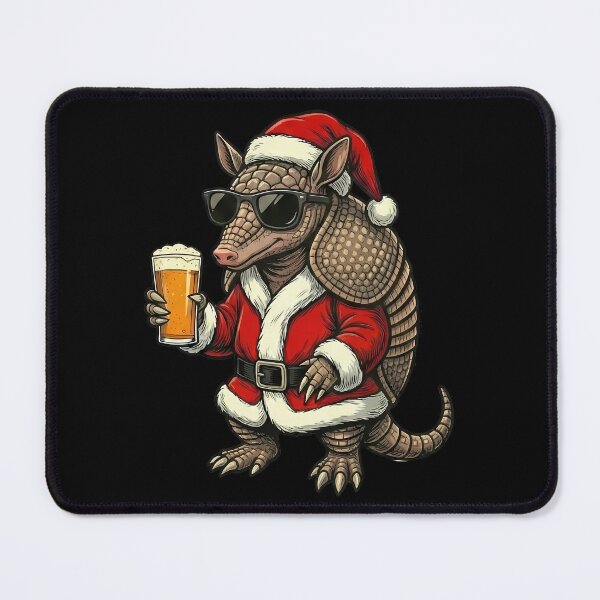 Item preview, Festive Armadillo Santa Sunglasses Beer designed and sold by k3rstman1.
