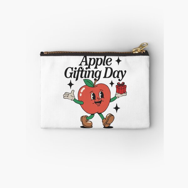 Item preview, Apple Gifting Day Retro Cartoon Mascot designed and sold by Lora Art.