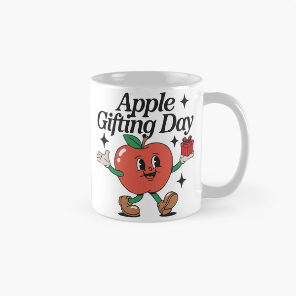 Item preview, Apple Gifting Day Retro Cartoon Mascot designed and sold by Lora Art.