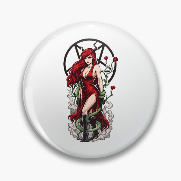 Item preview, Gothic Fantasy Dark Devi Seductive Demon Woman designed and sold by DrawHandArt.