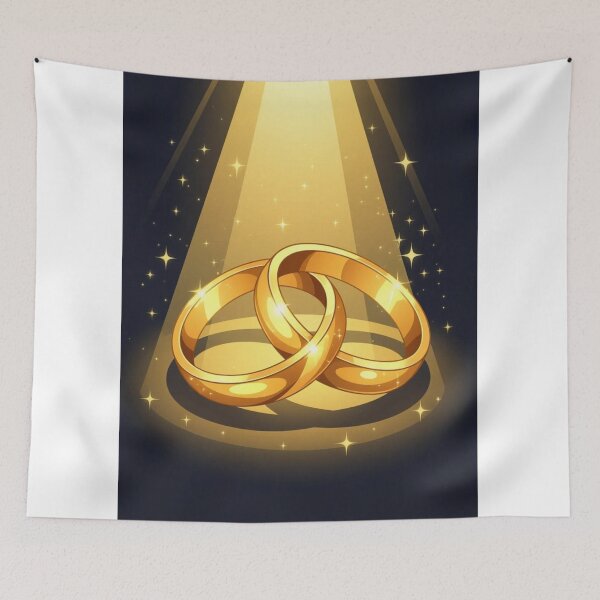 Item preview, Golden Wedding Rings designed and sold by ArtQueen777.