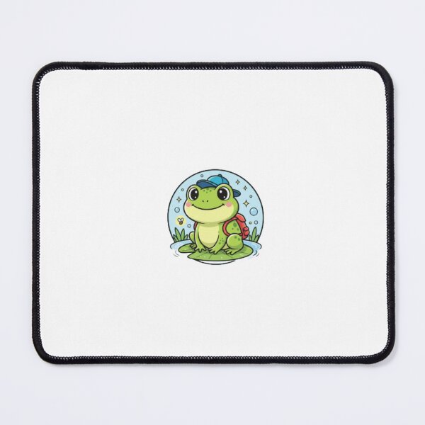 Item preview, The Adventure Frog: Cute Cartoon Sticker Design | designed and sold by Satpura punti baba .