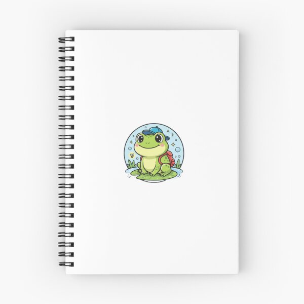 Item preview, The Adventure Frog: Cute Cartoon Sticker Design | designed and sold by Satpura punti baba .