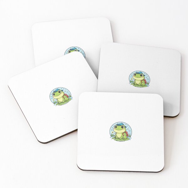 Item preview, The Adventure Frog: Cute Cartoon Sticker Design | designed and sold by Satpura punti baba .
