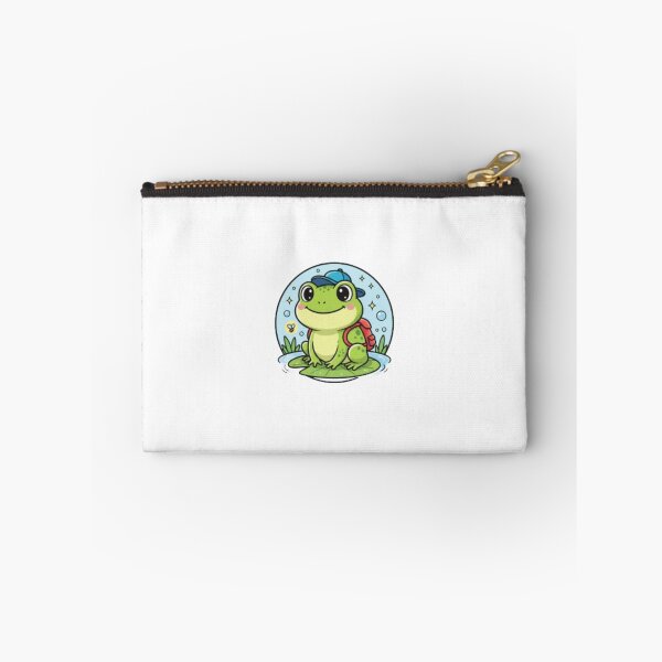 Item preview, The Adventure Frog: Cute Cartoon Sticker Design | designed and sold by Satpura punti baba .