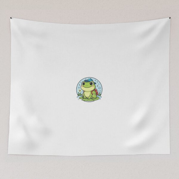 Item preview, The Adventure Frog: Cute Cartoon Sticker Design | designed and sold by Satpura punti baba .