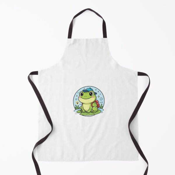 Item preview, The Adventure Frog: Cute Cartoon Sticker Design | designed and sold by Satpura punti baba .