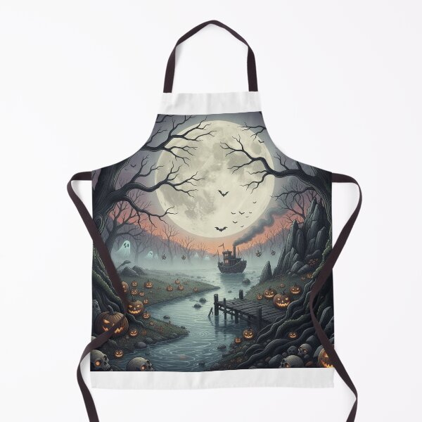 Item preview, Moonlit Halloween River Voyage designed and sold by Krfto.