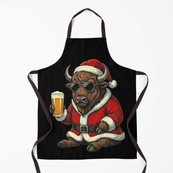 Item preview, Santa Bison Beer Drinking Christmas designed and sold by k3rstman1.