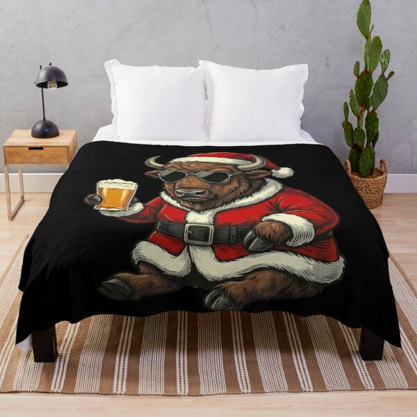 Item preview, Santa Bison Beer Drinking Christmas designed and sold by k3rstman1.