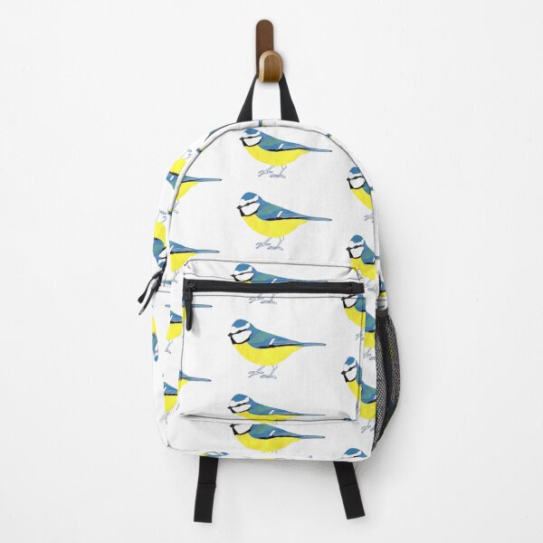 Item preview, Blue tit collaged and embroidered print birds ornithology designed and sold by Pretty-Nonsense.