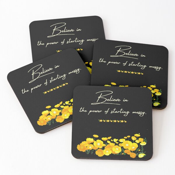 Item preview, "Start Messy, Grow Bright" designed and sold by Hadiya-Bravo-Art.