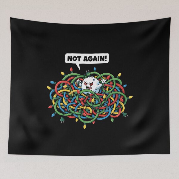 Item preview, Tangled Christmas Lights Frustration Not Again designed and sold by k3rstman1.