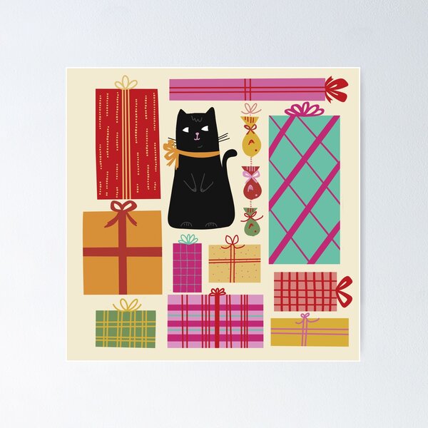 Item preview, Cat Among Gifts designed and sold by Stephanie McRae.