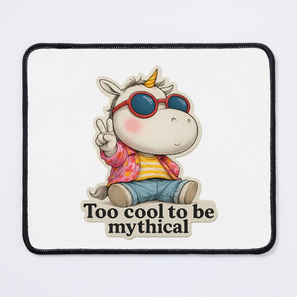 Item preview, Cool Hipster Unicorn Peace Sign Design designed and sold by Mastermind-Art.