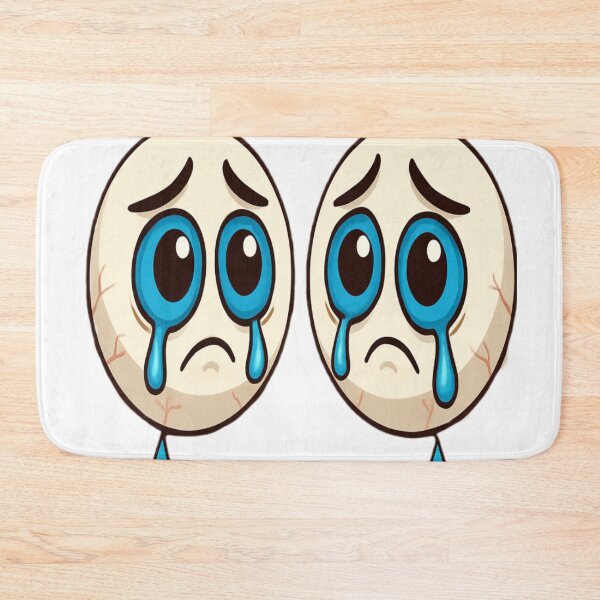 Item preview, Two Blue Sad Eyes with Tears – Emotional Cute Illustration designed and sold by Diamond-C.