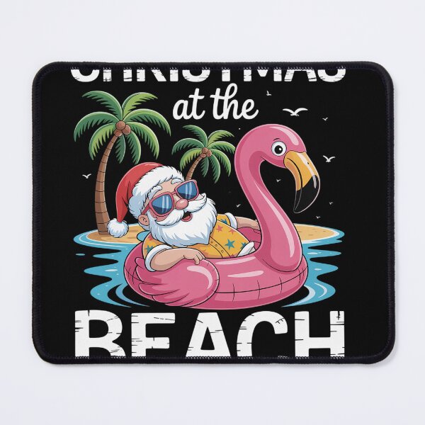 Item preview, Flamingo Santa Christmas At The Beach designed and sold by SiegridOffical.